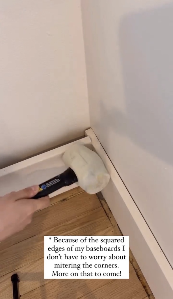 adding baseboards to a diy board and batten wall