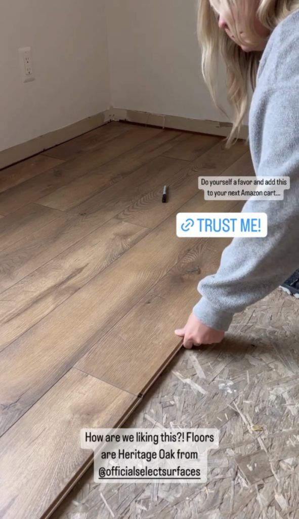 installing laminate flooring 